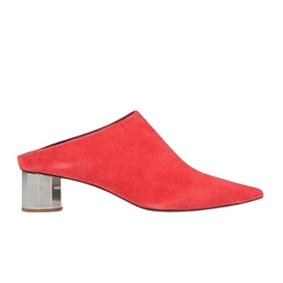 Proenza Schouler Suede Mules Red size 6 - Picture 1 of 5